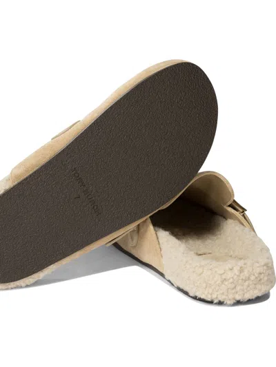 Tory Burch Mules Mellow In Shearling Color Taupe