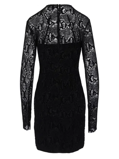 Givenchy Python Print Tulle Dress With 4g Detail