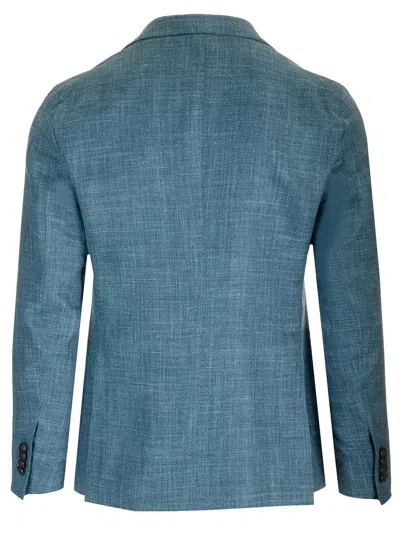 Tagliatore Single-breasted Suit Jacket In Gray