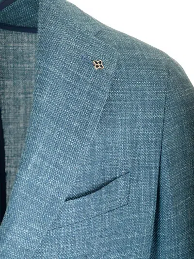 Tagliatore Single-breasted Suit Jacket In Gray
