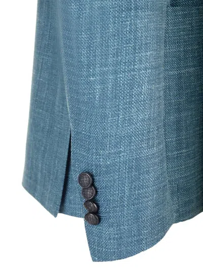 Tagliatore Single-breasted Suit Jacket In Gray