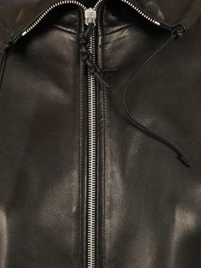 Durazzi Milano Nappa Leather Bomber Jacket Jackets Black