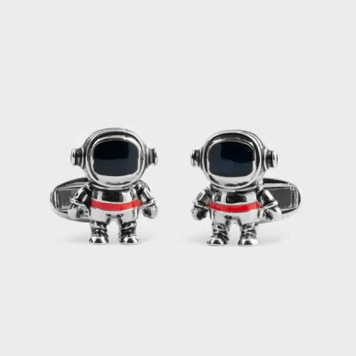 Paul Smith Silver Cufflinks In Copper Zinc In Black