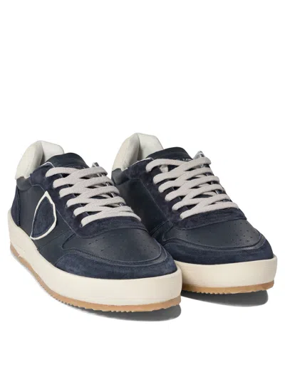 Philippe Model Nice Low Blue Sneaker