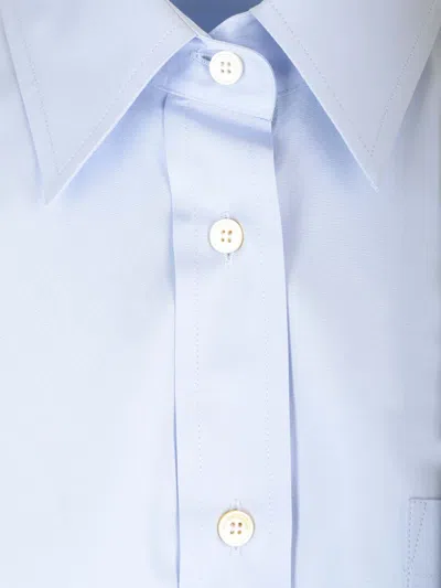 Stella Mccartney Oversized Shirt Shirts Light Blue