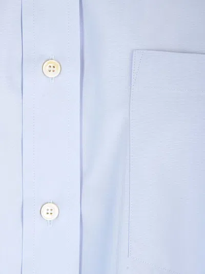 Stella Mccartney Oversized Shirt Shirts Light Blue