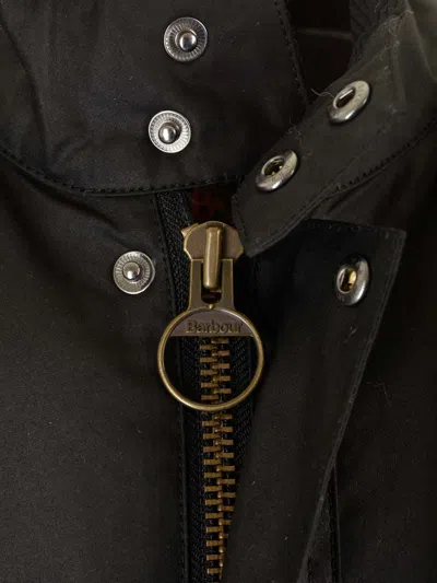 Baracuta X Barbour Oversized Waxed Vest Jackets Black