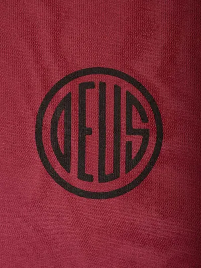 Deus Ex Machina Pill Logo Crew Sweatshirts Bordeaux