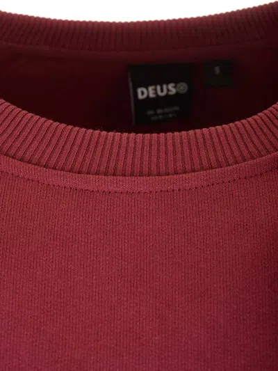 Deus Ex Machina Pill Logo Crew Sweatshirts Bordeaux