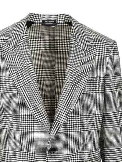 Tom Ford Prince Of Wales Shelton Jacket Jackets Multicolor In Gray
