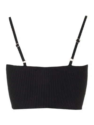 Amiri Thin Shoulder Strap Rib Sling In Black