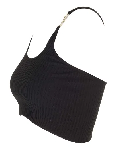 Amiri Thin Shoulder Strap Rib Sling In Black