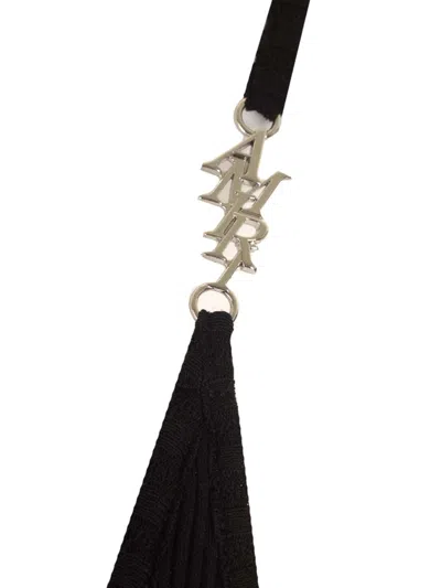 Amiri Thin Shoulder Strap Rib Sling In Black