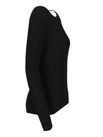 Acne Studios Ribbed Sweater Knitwear Black
