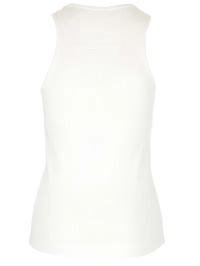 Shop Givenchy Ribbed Tank Top Tops White