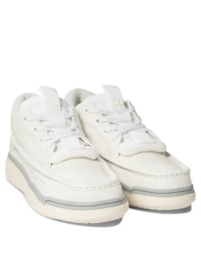 Valentino Runboot Leather Low-top Sneakers