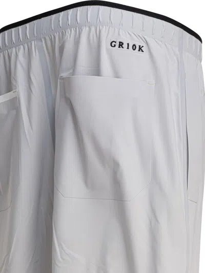 Gr10k Render Ultrasound Elasticated-waistband Shorts In White