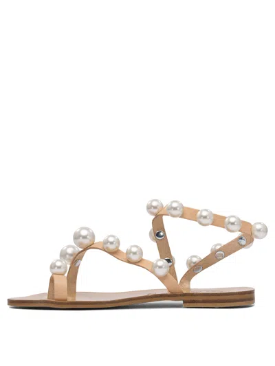 Elina Linardaki Sandals In Neutral