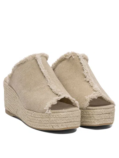 Castaã±er Sandals Beige In Neutral
