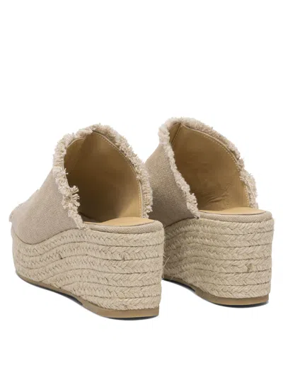 Castaã±er Sandals Beige In Neutral