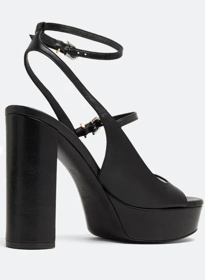 Givenchy Elevated Sandals With Platform Sole And Block Heel In Black