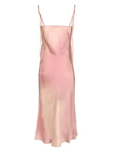 Acne Studios Satin Slip Dress Dresses Rose