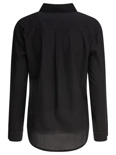 Sleep No More Silk-elastane Blend Long-sleeved Shirt In Black