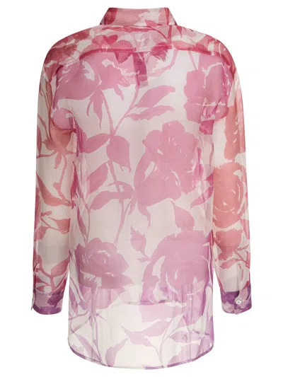 Sleep No More Floral-print Silk Blouse