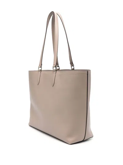 Fendi Rectangular Shape Double Handles Shoulder Bags In White