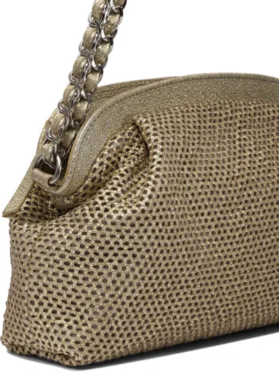 Reptile's House Reptiles House Shoulder Bags In Gold