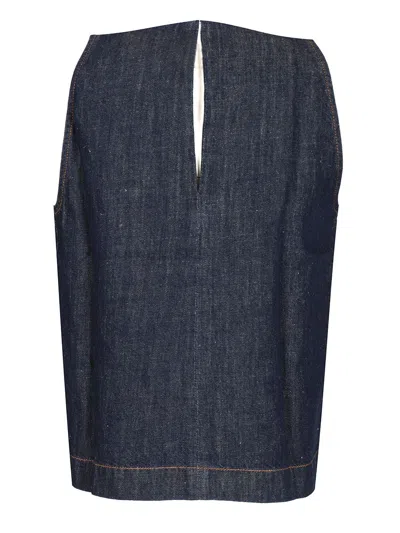 7 For All Mankind Sleeveless Top Blueberry Tops Blue