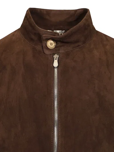 Brunello Cucinelli Bomber Leather Jacket Clothing