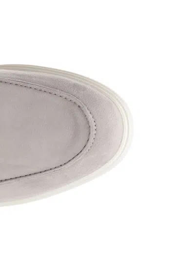 Tod's Lace-up Suede Almond Toe Rubber Sole Shoes