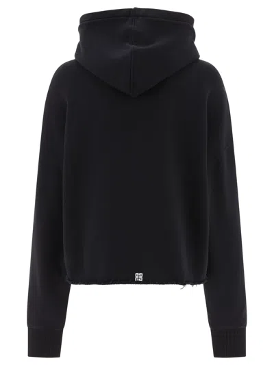 Givenchy Cropped Hoodie With Logo Print
