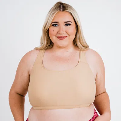 Calypsa Women's Racerback Swim Bra With Removable Cups