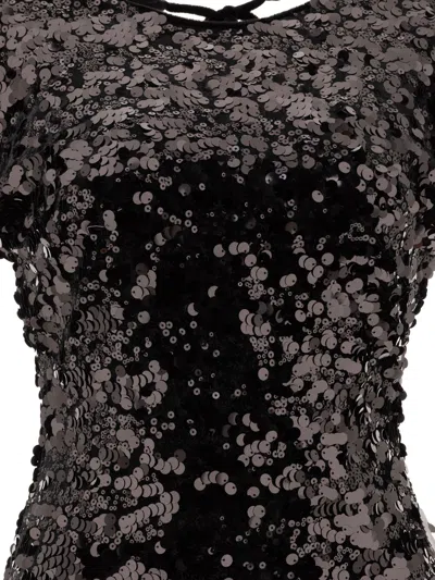 Ganni Sequined Velvet Mini Dress