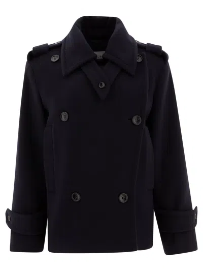Max Mara Wool And Cashmere Coat Coats Blue