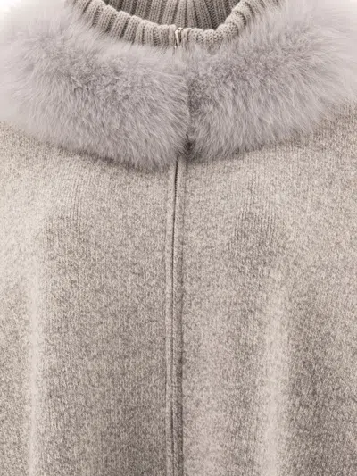 Giovi Wool And Cashmere Poncho For Women