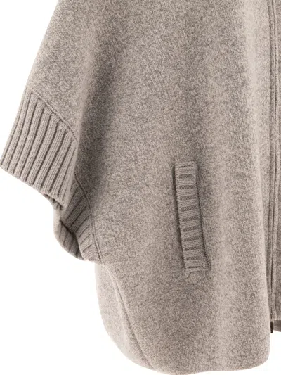 Giovi Wool And Cashmere Poncho For Women