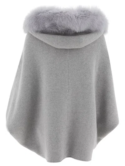 Giovi Women's Wool And Cashmere Poncho