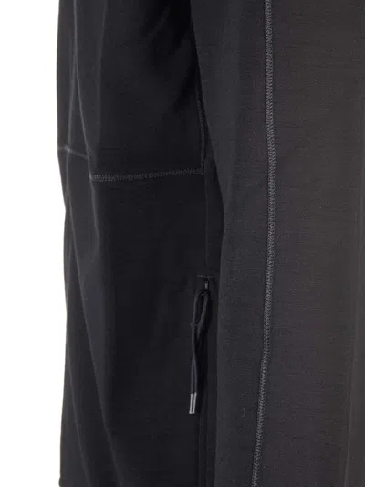 Stone Island Wool And Cotton Zip-up Fleece Sweatshirts Blue