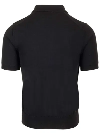 Comme Des Garçons Play Wool Polo Shirt Knitwear Black