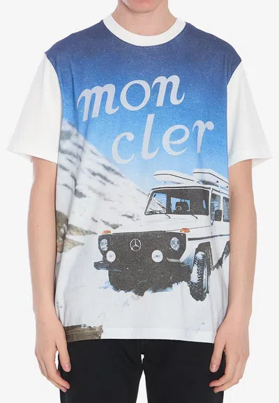 MONCLER X MERCEDES-BENZ BY NIGO GRAPHIC PRINT T-SHIRT 