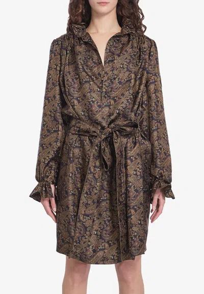 Saint Laurent Paisly Dress