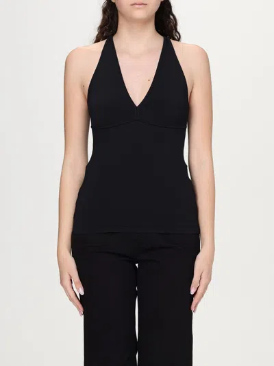 Max Mara '1234 Armida' V-neck Top In Black