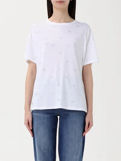 Liu •jo Cotton T-shirt In White