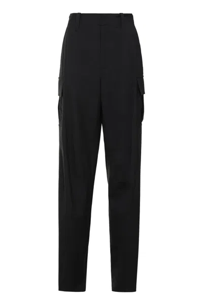 Bottega Veneta Cargo Wool Trousers With Multiple Pockets