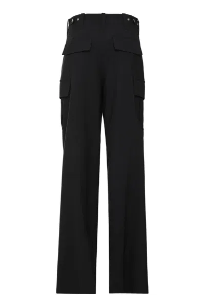 Bottega Veneta Cargo Wool Trousers With Multiple Pockets