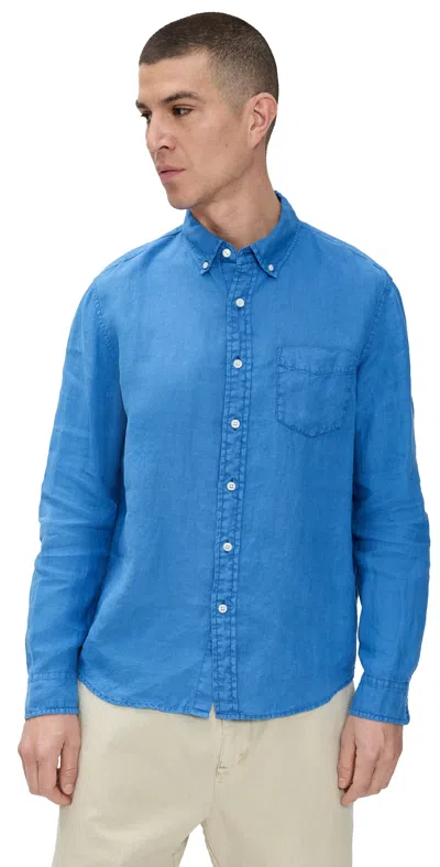 Alex Mill Mill Shirt In Linen Pool Blue