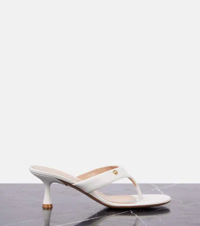 Gianvito Rossi Ascent Thong 55 High-heeled Sandals In White